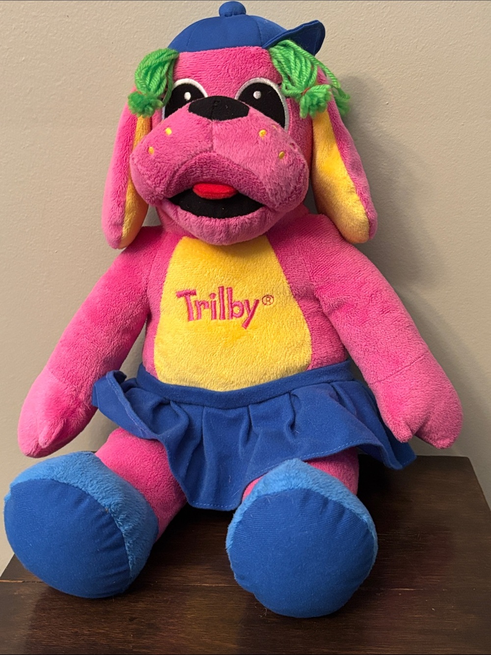 Trilby Raggs Children TV Show Dog TNT 18" Stuffed Animal Doll Plush Pink